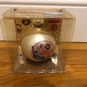 Vintage subway series Yankees vs Mets Christmas ornament